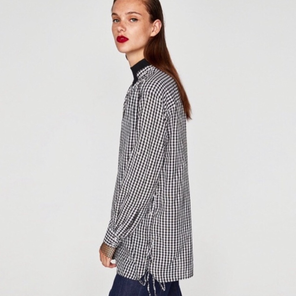 ZARA Trafaluc Collection Tunic With Side Cords - Picture 2 of 5